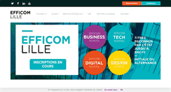 Desktop Screenshot of efficom-lille.fr