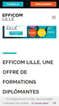 Mobile Screenshot of efficom-lille.fr