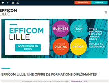 Tablet Screenshot of efficom-lille.fr